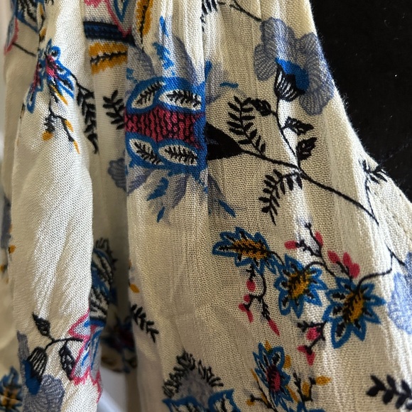 ASOS short sleeve cream and blue paisley floral dress size 6-NWT - Picture 4 of 7